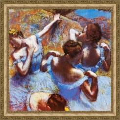 Degas Edgar - Tänzerinnen in blauen Kostümen framed_914366773 