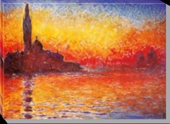 Monet Claude  Venedig bei Sonnenuntergang framed_386109014 