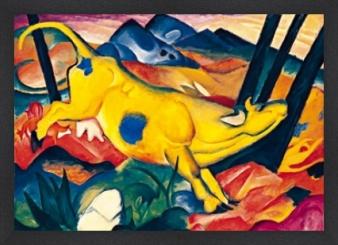 Marc Franz - Die gelbe Kuh framed_668463951 