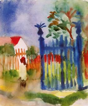 Macke August - Gartentor 