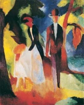 Macke August - Leute am blauen See 