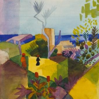 Macke August - Landschaft am Meer 