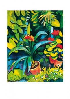 Macke August - Blumen im Garten 