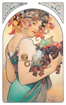 Mucha Alphonse Marie - Obst 