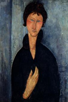 Modigliani Amadeo - Frau mit blauen Augen 
