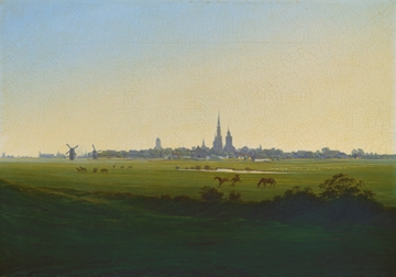 Friedrich Caspar David - Wiesen bei Greifswald 