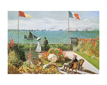 Monet Claude - Terazza sul mare a Saint-Adresse 