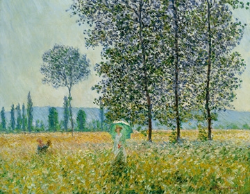 Monet Claude  Felder im Frühling 