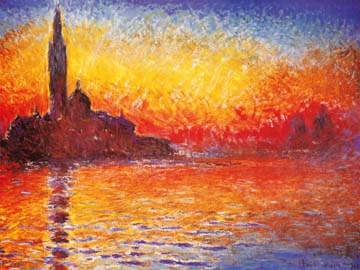 Monet Claude  Venedig bei Sonnenuntergang 