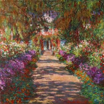 Monet Claude - Weg in Monets Garten in Giverny 