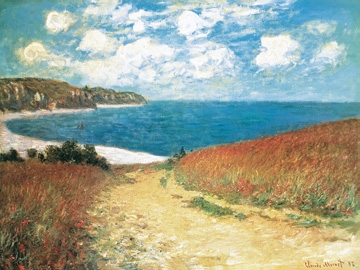 Monet Claude - Meadow Road to Pourville, 1882 
