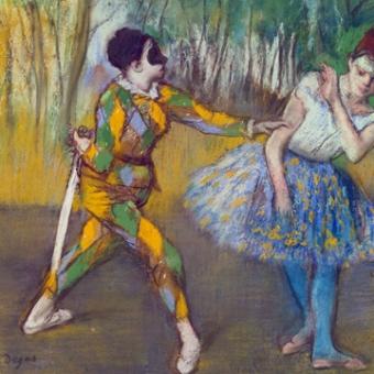 Degas Edgar - Harlekin und Columbine 
