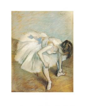 Degas Edgar - Danseuse nouant son brodequin 