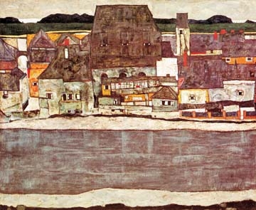 Schiele Egon - Häuser am Fluss II 