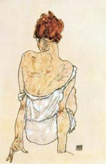 Schiele Egon - Sitzende Frau 