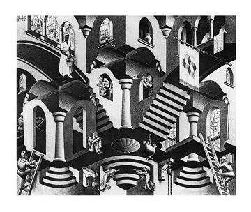 Escher M. C. - Konkav und Konvexe 