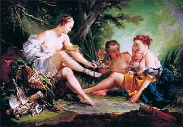 Boucher Francois  Diana nach der Jagd 