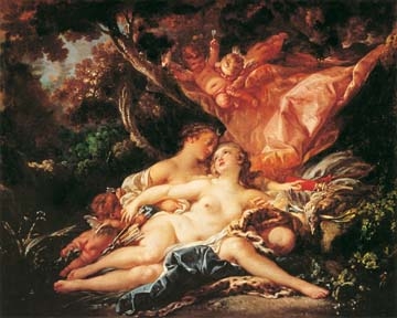 Boucher Francois  Jupiter in der Guise of Diana 