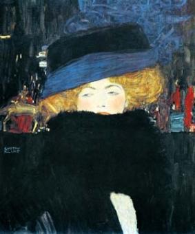 Klimt Gustav - Bildnis einer Frau mit Hut und 