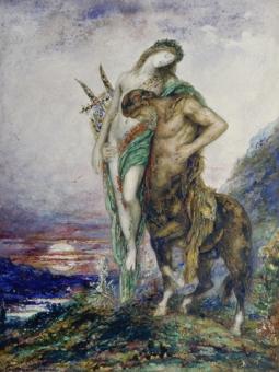 Moreau Gustave - Von einem Zentaur getragener tot 