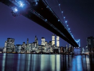 Silberman Henri - Brooklyn Bridge at Night 