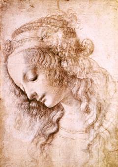 Da Vinci Leonardo - Frauenkopf 