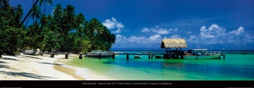 Mackie Tom - Beach and Jetty with Boat 