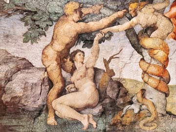 Michelangelo - Sündenfall und Vertreibung aus 
