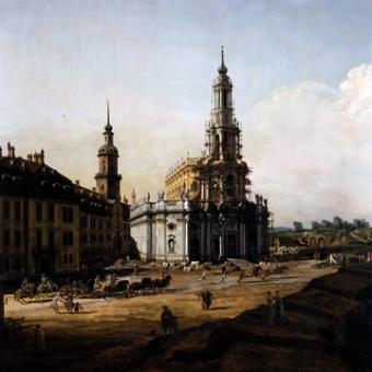 Canaletto  - Dresden vom Elbufer 