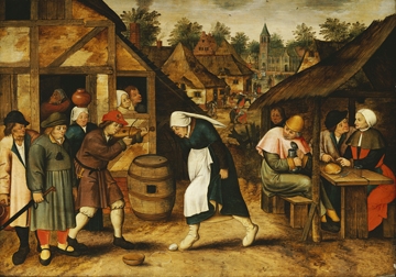 Brueghel Pieter III - Der Eiertanz 