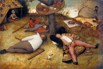 Brueghel Pieter d. Ä. - Das Schlaraffenland 