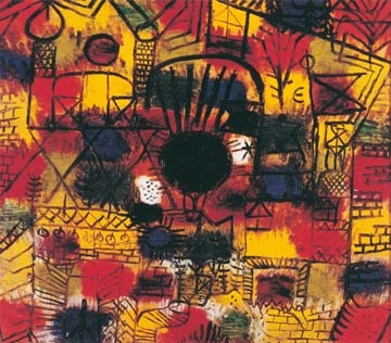 Klee Paul - Komposition mit schwazem Punkt 