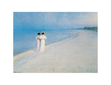 Krøyer Peter Severen - Sommeraften pa Skagen 