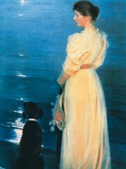 Krøyer Peter Severen - Summer evening at Skagen 