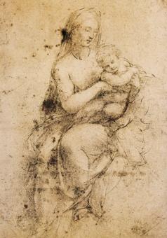 Raffael - Studie zu Madonna 