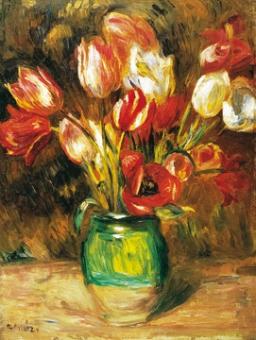 Renoir Auguste - Tulips in a Vase 