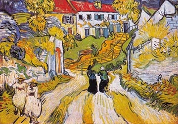 Van Gogh Vincent - Weg und Treppe in Auvers 