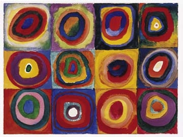 Kandinsky Wassily - Farbstudie Quadrate 