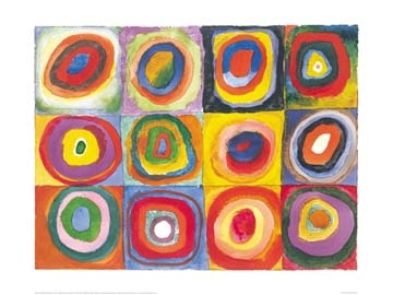 Kandinsky Wassily - Farbstudie Quadrate 