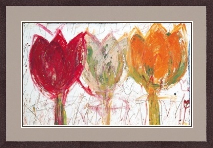 Meyer-Petersen Ursula - 3 Tulips framed_1989153784 