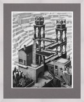 Escher M. C. - Wasserfall framed_795428885 