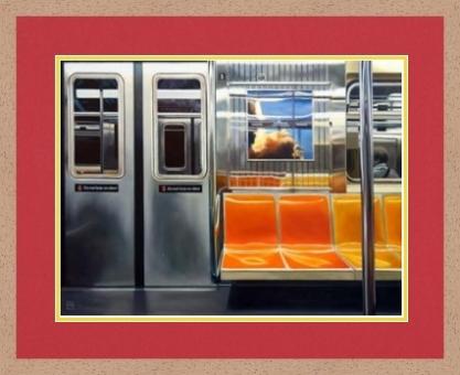 Schuh Michael  NYC Subway Reflections framed_1165398229 