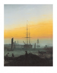 Friedrich Caspar David - Der Greifswalder Hafen 