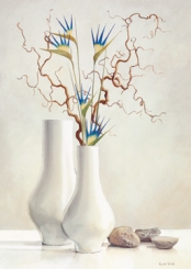 Van der Valk Karin - Willow Twigs with Blue Flowers 