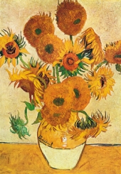 Van Gogh Vincent - Vaso di girasoli 