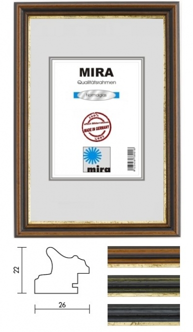 Holz Bilderrahmen Mira Profil 21 40 X 40 Cm Quadratisch Bildundrahmen De